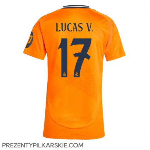 Stroje piłkarskie Real Madrid Lucas Vazquez #17 Koszulka Wyjazdowej dla damskie 2024-25 Krótki Rękaw